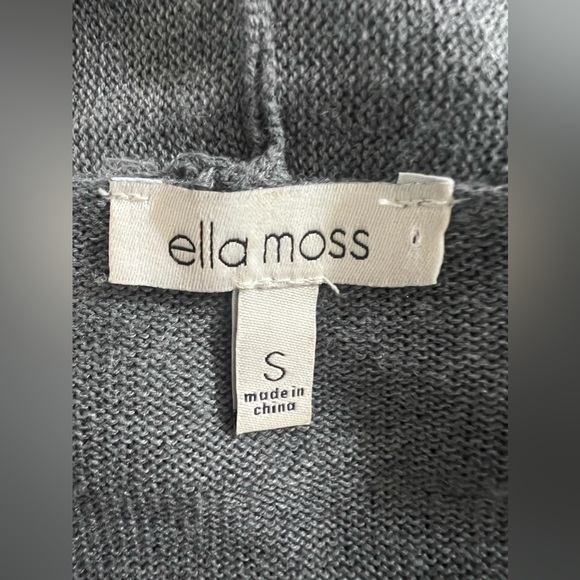 Ella Moss open front gray cardigan Size Small - Picture 4 of 4